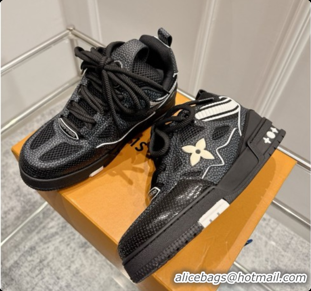 Cheap Price Louis Vuitton LV Skate Sneaker in Beige Mix of Materials LV073056 Black 2026
