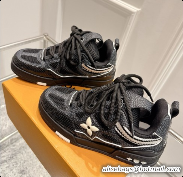 Cheap Price Louis Vuitton LV Skate Sneaker in Beige Mix of Materials LV073056 Black 2026