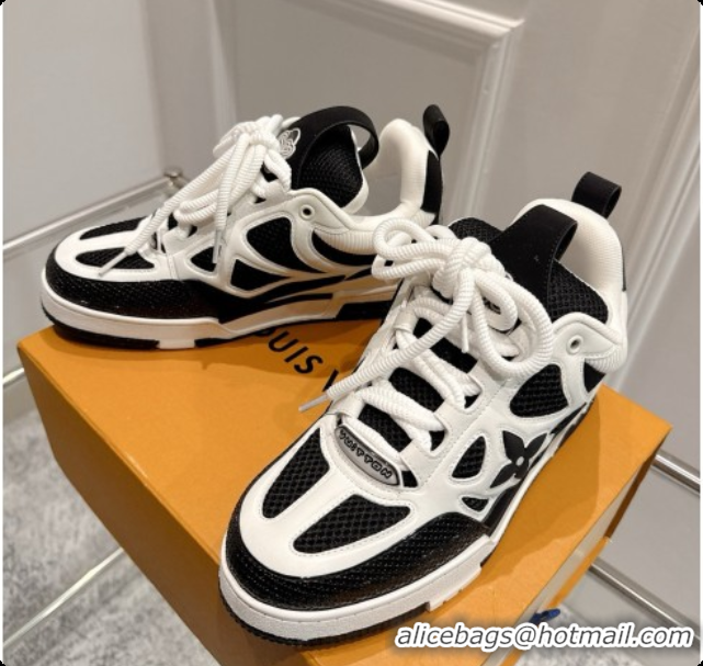 Good Quality Louis Vuitton LV Skate Sneaker in Beige Mix of Materials LV073057 Black/White 2026