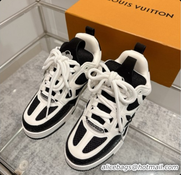 Good Quality Louis Vuitton LV Skate Sneaker in Beige Mix of Materials LV073057 Black/White 2026