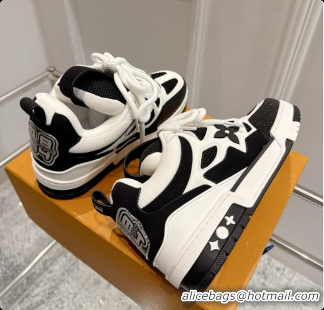 Good Quality Louis Vuitton LV Skate Sneaker in Beige Mix of Materials LV073057 Black/White 2026