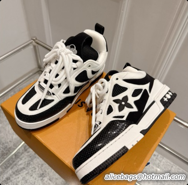 Good Quality Louis Vuitton LV Skate Sneaker in Beige Mix of Materials LV073057 Black/White 2026