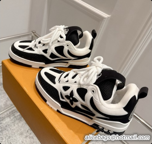 Good Quality Louis Vuitton LV Skate Sneaker in Beige Mix of Materials LV073057 Black/White 2026
