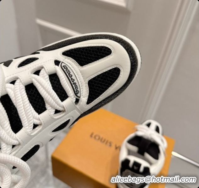 Good Quality Louis Vuitton LV Skate Sneaker in Beige Mix of Materials LV073057 Black/White 2026