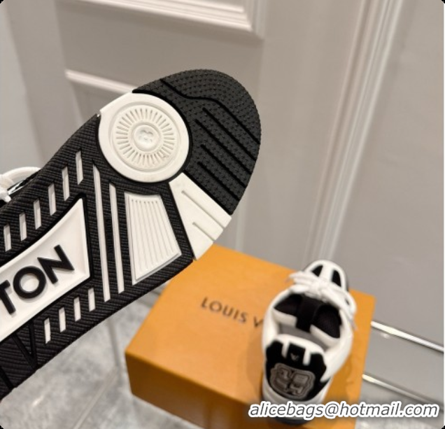 Good Quality Louis Vuitton LV Skate Sneaker in Beige Mix of Materials LV073057 Black/White 2026