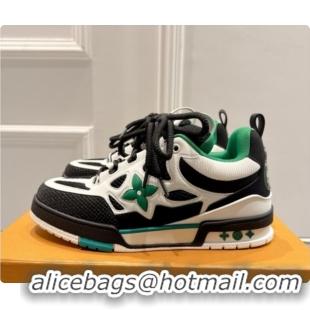 Pretty Style Louis Vuitton LV Skate Sneaker in Beige Mix of Materials LV073060 Black/White/Green 2026