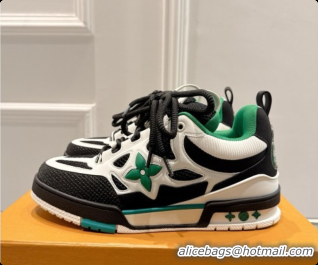 Pretty Style Louis Vuitton LV Skate Sneaker in Beige Mix of Materials LV073060 Black/White/Green 2026