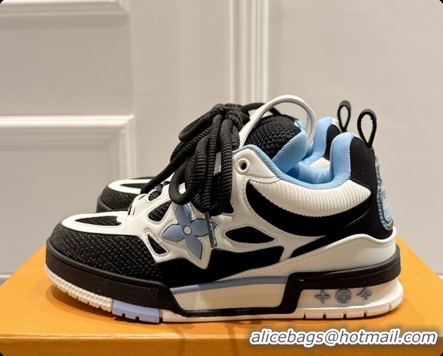 Good Quality Louis Vuitton LV Skate Sneaker in Beige Mix of Materials LV073061 Black/White/Blue 2026