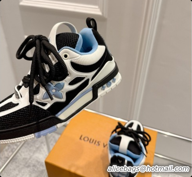 Good Quality Louis Vuitton LV Skate Sneaker in Beige Mix of Materials LV073061 Black/White/Blue 2026