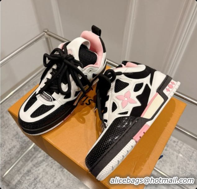 Low Cost Louis Vuitton LV Skate Sneaker in Beige Mix of Materials LV073062 Black/White/Red 2026