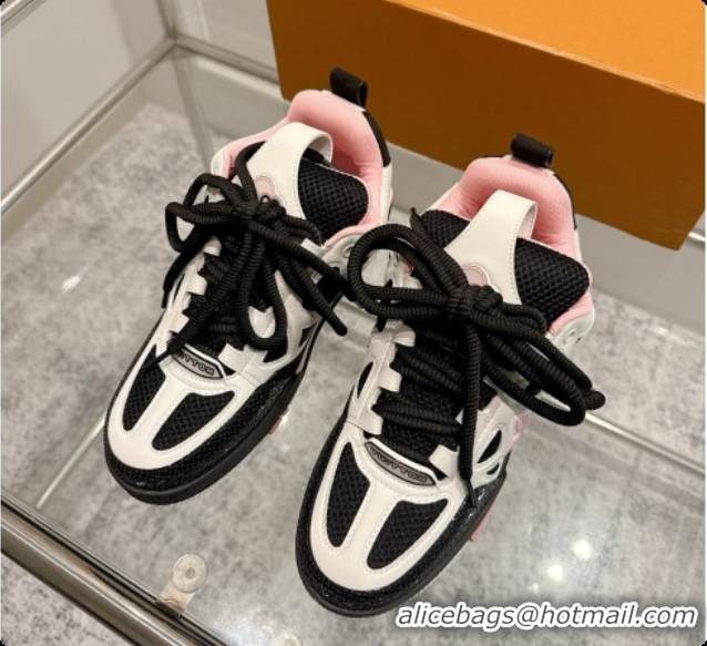 Low Cost Louis Vuitton LV Skate Sneaker in Beige Mix of Materials LV073062 Black/White/Red 2026