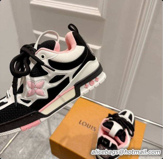 Low Cost Louis Vuitton LV Skate Sneaker in Beige Mix of Materials LV073062 Black/White/Red 2026