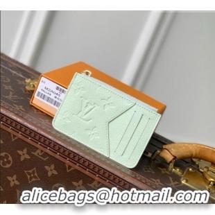 Buy New Cheap Louis Vuitton Romy Card Holder in Cowhide Leather M2A045 Minty Green 2026