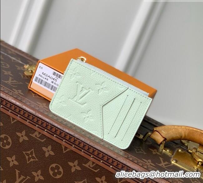 Buy New Cheap Louis Vuitton Romy Card Holder in Cowhide Leather M2A045 Minty Green 2026