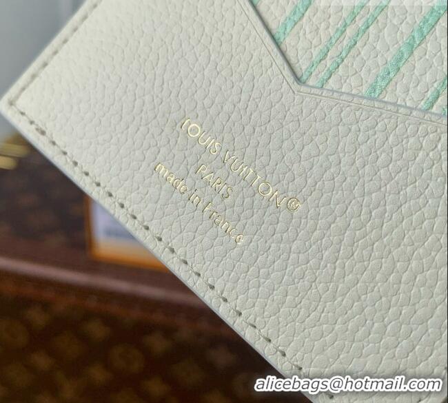 Good Quality Louis Vuitton Passport Cover in Cowhide Leather M2A004 Minty Green 2026