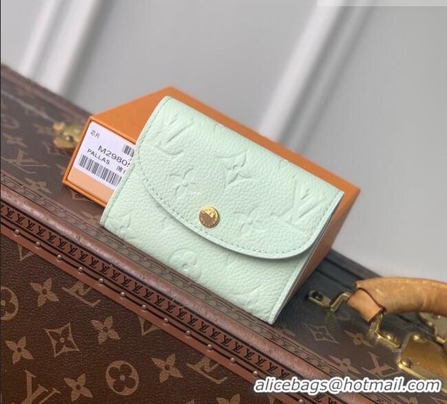 Free Shipping Discount Louis Vuitton Rosalie Coin Purse in Cowhide Leather M29805 Minty Green 2026