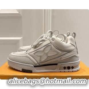 Luxurious Louis Vuitton LV Skate Sneaker in Beige Mix of Materials LV073064 Grey 2026