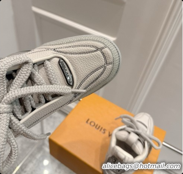 Luxurious Louis Vuitton LV Skate Sneaker in Beige Mix of Materials LV073064 Grey 2026