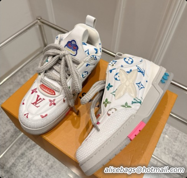 Shop Cheap Louis Vuitton LV Skate Sneaker in Beige Mix of Materials LV073067 Monogram/White 2026
