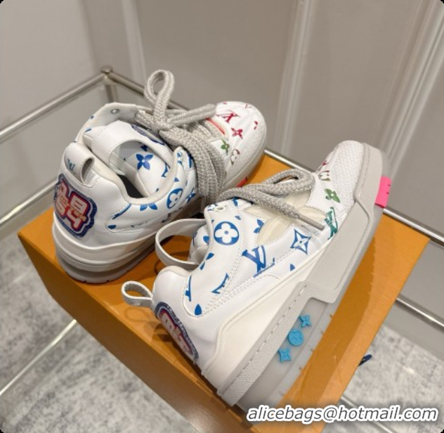 Shop Cheap Louis Vuitton LV Skate Sneaker in Beige Mix of Materials LV073067 Monogram/White 2026