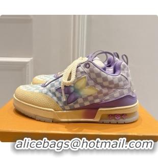 Good Product Louis Vuitton LV Skate Sneaker in Beige Mix of Materials LV073068 Purple 2026