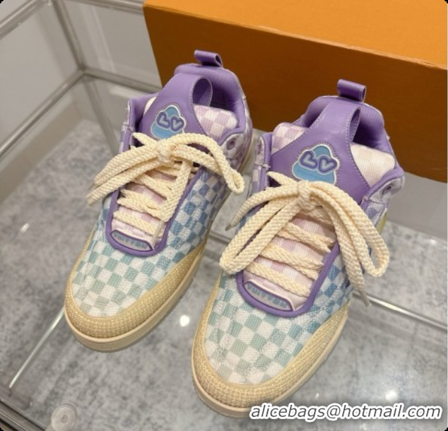 Good Product Louis Vuitton LV Skate Sneaker in Beige Mix of Materials LV073068 Purple 2026