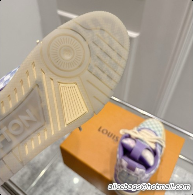 Good Product Louis Vuitton LV Skate Sneaker in Beige Mix of Materials LV073068 Purple 2026