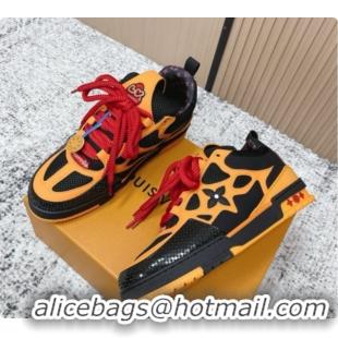 Hot Style Louis Vuitton LV Skate Sneaker in Beige Mix of Materials LV073069 Black/Orange 2026