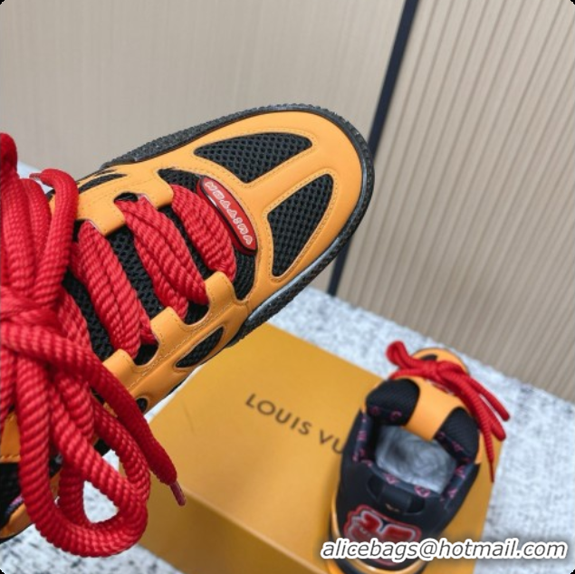 Hot Style Louis Vuitton LV Skate Sneaker in Beige Mix of Materials LV073069 Black/Orange 2026