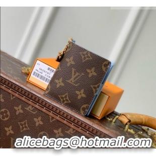 Famous Brand Louis Vuitton LV Charms Pocket Wallet in Monogram Canvas M29790 Blue 2026
