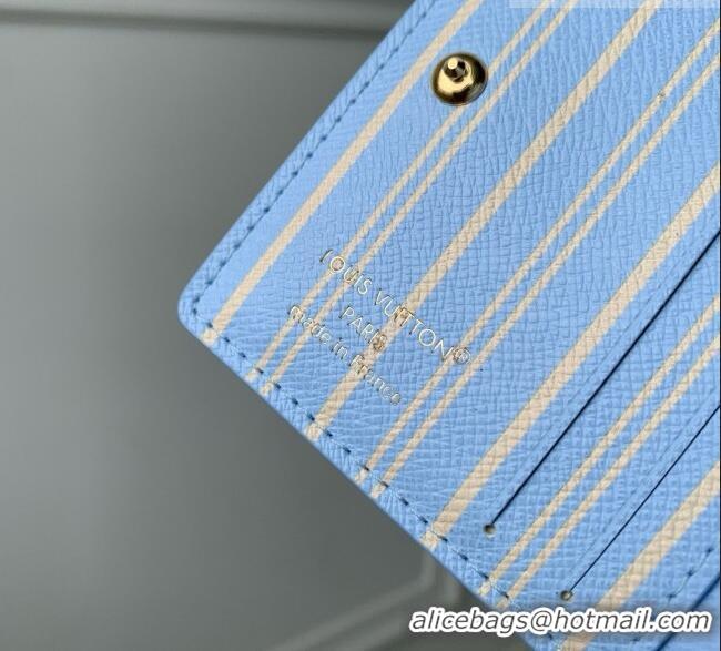 Famous Brand Louis Vuitton LV Charms Pocket Wallet in Monogram Canvas M29790 Blue 2026