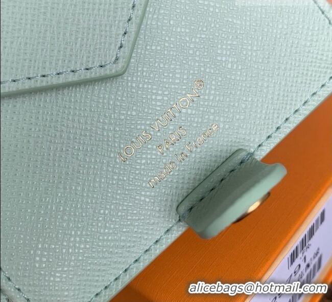 Inexpensive Louis Vuitton LV Charms Pocket Wallet in Monogram Canvas M29792 Minty Green 2026