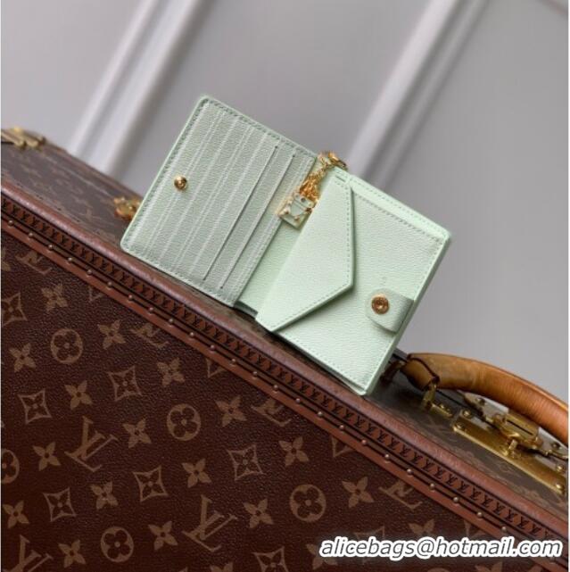 Inexpensive Louis Vuitton LV Charms Pocket Wallet in Monogram Canvas M29792 Minty Green 2026