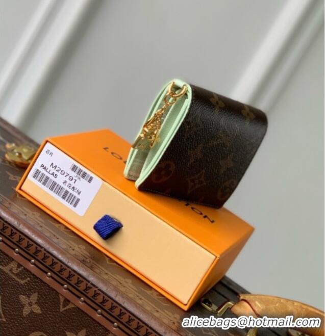 Inexpensive Louis Vuitton LV Charms Pocket Wallet in Monogram Canvas M29792 Minty Green 2026