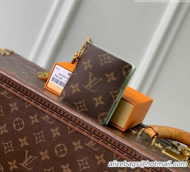 Inexpensive Louis Vuitton LV Charms Pocket Wallet in Monogram Canvas M29792 Minty Green 2026