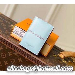 Big Discount Louis Vuitton Pocket Organizer in Frost Blue Cowhide Leather M2A445 2026