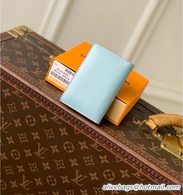 Big Discount Louis Vuitton Pocket Organizer in Frost Blue Cowhide Leather M2A445 2026