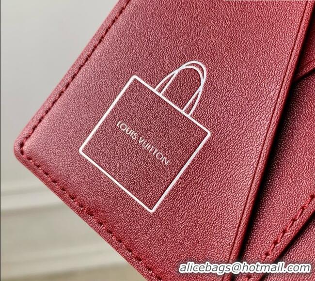 Big Discount Louis Vuitton Pocket Organizer in Frost Blue Cowhide Leather M2A445 2026