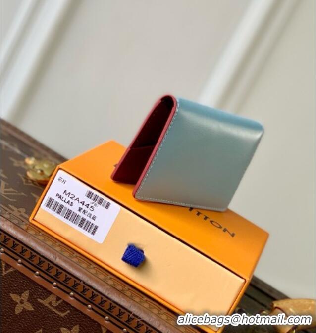 Big Discount Louis Vuitton Pocket Organizer in Frost Blue Cowhide Leather M2A445 2026