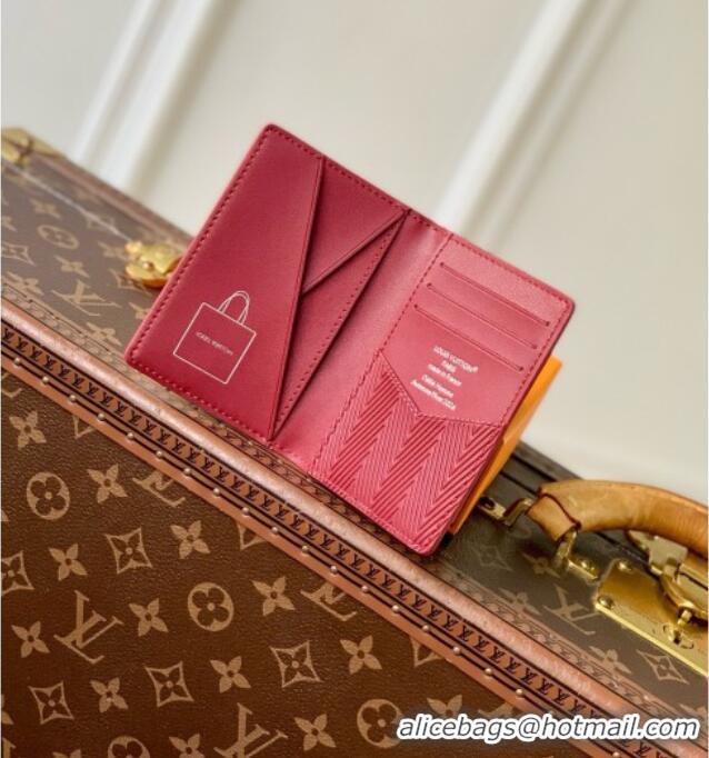 Big Discount Louis Vuitton Pocket Organizer in Frost Blue Cowhide Leather M2A445 2026