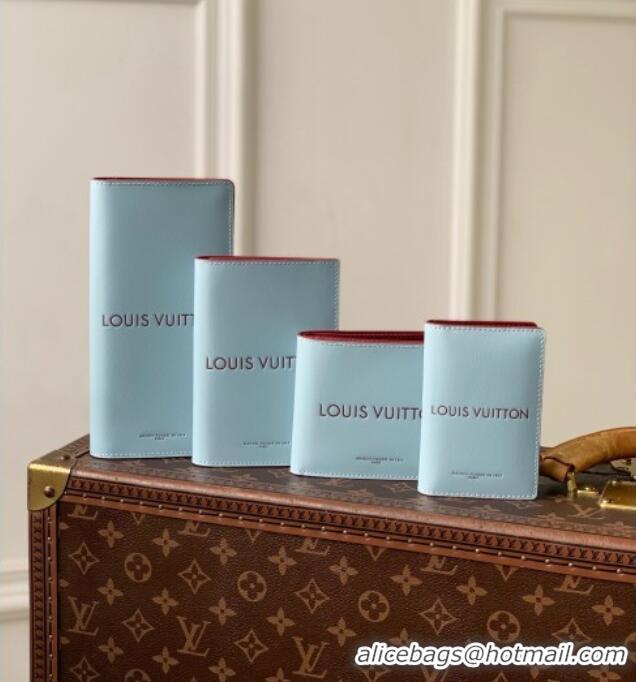 Big Discount Louis Vuitton Pocket Organizer in Frost Blue Cowhide Leather M2A445 2026