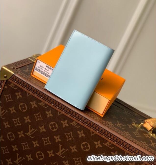 Pretty Style Louis Vuitton Passport Cover in Frost Blue Cowhide Leather M2A444 2026