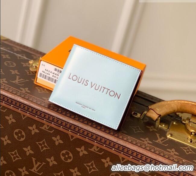 Buy Discount Louis Vuitton Portefeuille Marco Wallet in Blue Calfskin Leather M2A448 2026