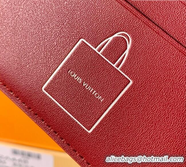 Buy Discount Louis Vuitton Portefeuille Marco Wallet in Blue Calfskin Leather M2A448 2026