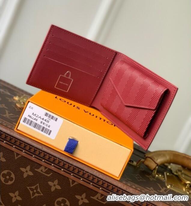 Buy Discount Louis Vuitton Portefeuille Marco Wallet in Blue Calfskin Leather M2A448 2026
