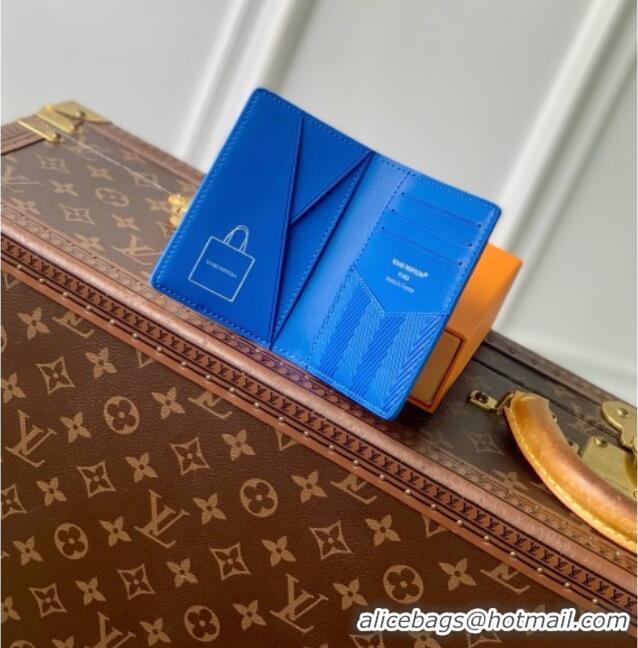 Top Grade Louis Vuitton Pocket Organizer in Orange Calfskin Leather M29276 2026