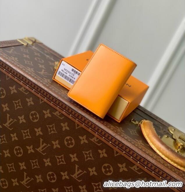Top Grade Louis Vuitton Pocket Organizer in Orange Calfskin Leather M29276 2026