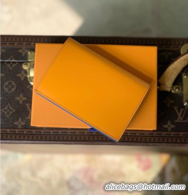 Grade Design Louis Vuitton Passport Cover in Orange Cowhide Leather M29276 2026