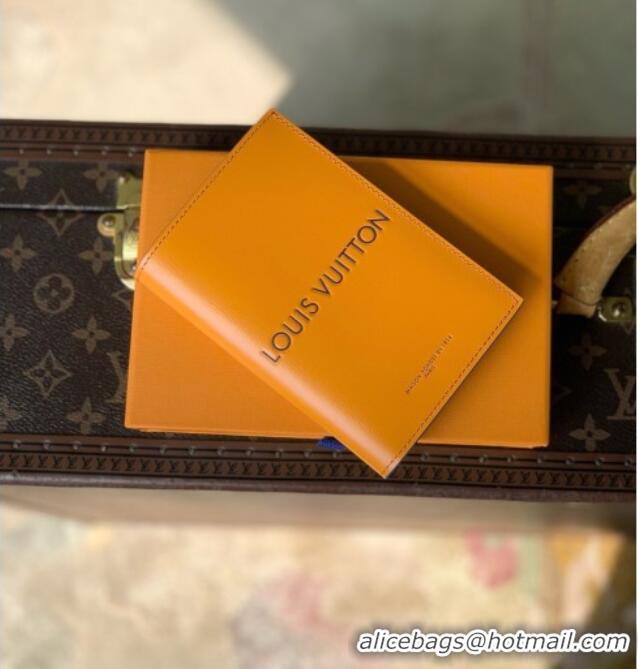 Grade Design Louis Vuitton Passport Cover in Orange Cowhide Leather M29276 2026
