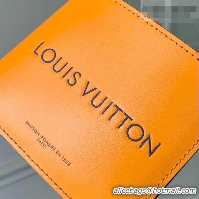 Stylish Discount Louis Vuitton Portefeuille Marco Wallet in Orange Calfskin Leather M2A448 2026